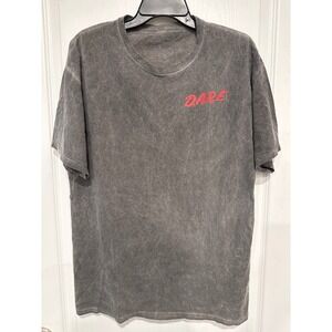 DARE T Shirt Nature Mountains Trees Sun Graphic Print Mens Size L